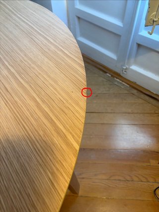 Mesa redonda madera 110cm Recoger en persona SORIA
