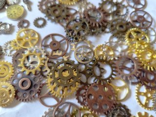 Charms Maquinaria Reloj Engranajes