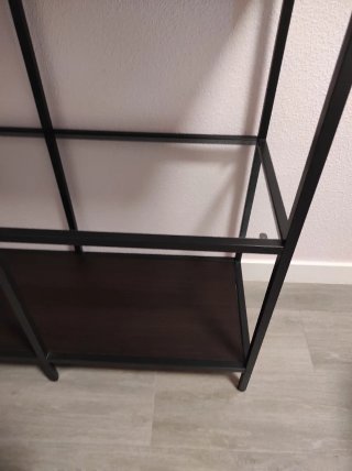 Estantería IKEA Negra Metálica