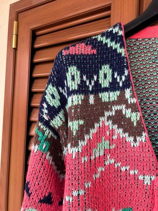Cardigan vintage uomo multicolor