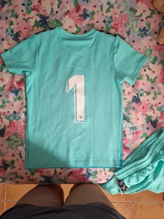 Conjunto Ropa Fútbol Málaga CF Hummel niño 10 años