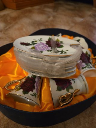 Juego de café paleta de pintor