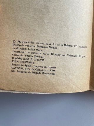 Libro Rimas y Leyendas