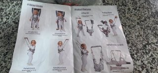 Andador para niños con estampado de búhos