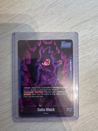 Carta TCG Dragon Ball Super Goku Black