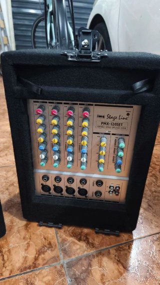 Equipo PA IMG Stage Line PMX-120SET Portátil
