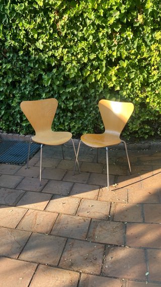 2 Sillas Madera Curvada Vintage