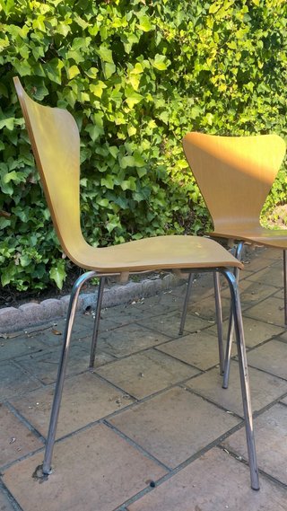 2 Sillas Madera Curvada Vintage