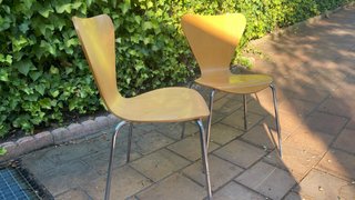 2 Sillas Madera Curvada Vintage