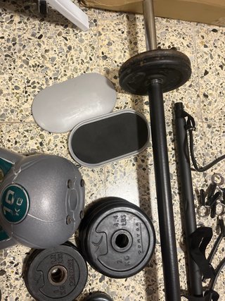 Pack Gimnasio: Mancuernas, Barra y Más