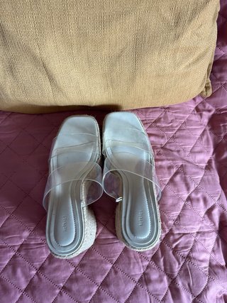 Sandalias plataforma transparentes T36