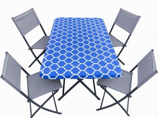 Mesa y 4 Sillas Jardín Outsunny