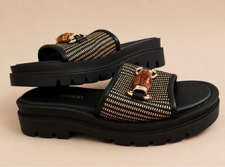 Sandalias Noa Harmon plataforma doradas