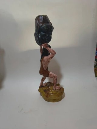 Polifemo in Legno Scultura Firmata