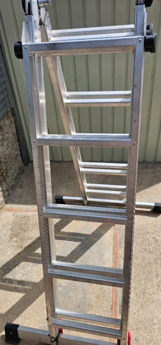 Escalera extensible tijera 5 peldaños