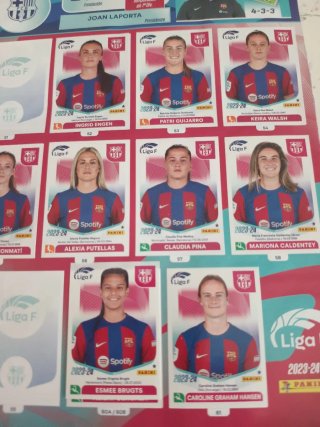Álbum Liga F 2023 Semicompleto