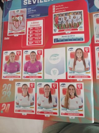 Álbum Liga F 2023 Semicompleto