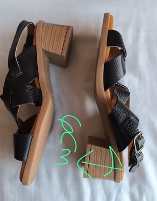 Sandalias Kaola Piel Negras Talla 40
