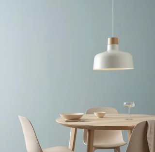 Lámpara techo BUNKEFLO IKEA madera
