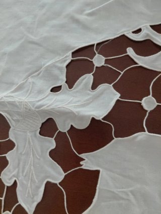 Telo ricamato a mano lino cm58x47