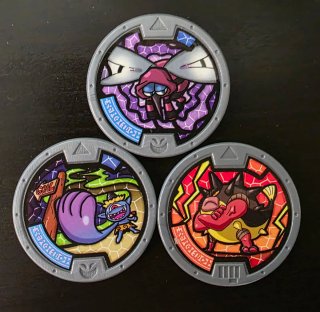 Lote 3 Medallas Yo-kai Watch Serie 4
