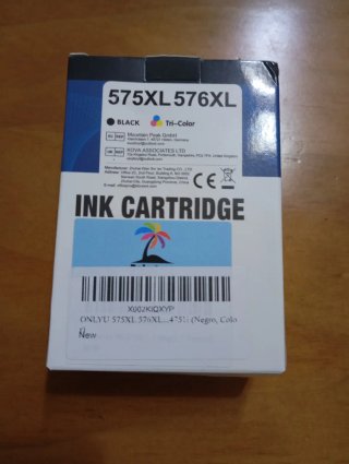 Cartuchos Tinta Canon 575XL 576XL Negro y Color