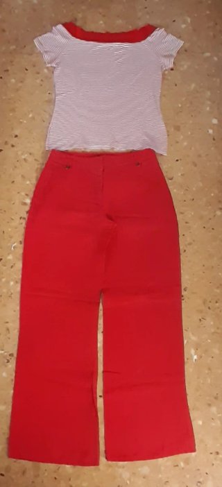Lote 2 Pantalones y 2 Camisetas Mujer