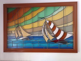 Vitral Barcos Vela