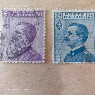 2 Francobolli Regno Italia Serie Mighetti 19