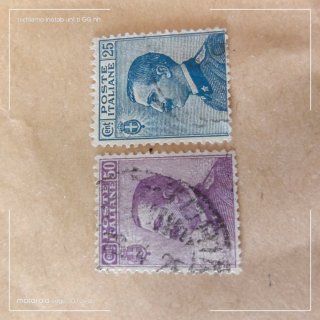 2 Francobolli Regno Italia Serie Mighetti 19