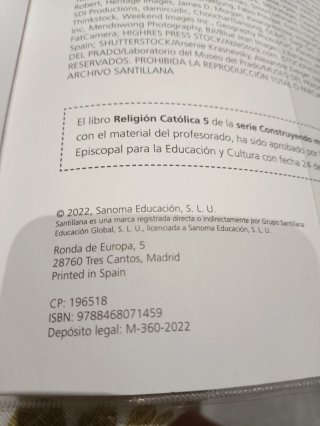 RELIGION CATOLICA 5 PRIMARIA CONSTRUYENDO MUNDOS