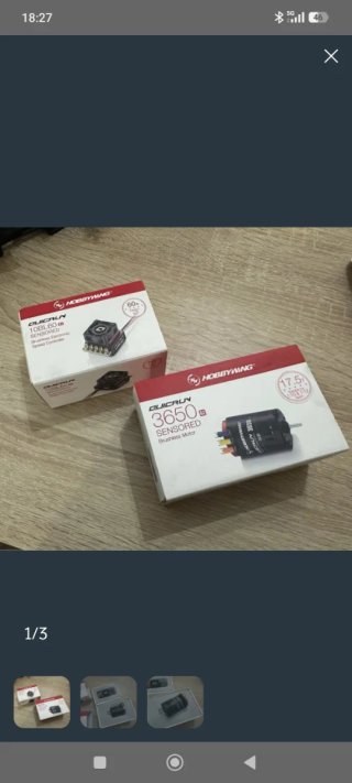 Combo Hobbywing Quicrun 60A ESC + Motor 17.5T