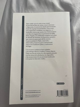 Libro Entre Visillos de Carmen Martín Gaite