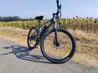 Bicicleta Montaña Eléctrica Gris