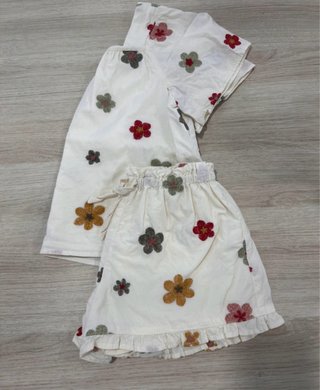 Conjunto Zara niña flores