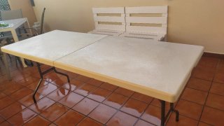 Mesa plegable de camping