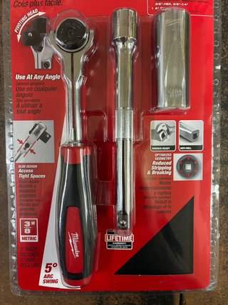 Set bussole e cricchetto snodabile Milwaukee