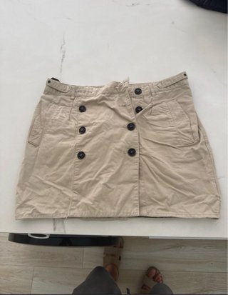 Falda Mango Talla 40 Beige