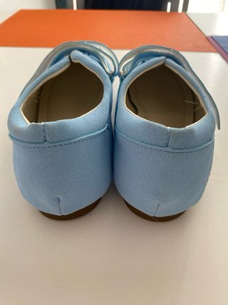 Zapatos planos de punta redonda con velcro