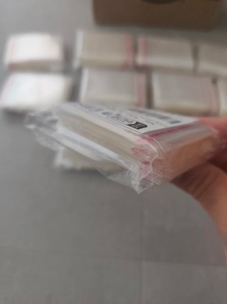 RUBY Bolsas Transparentes con Cierre Adhesivo.