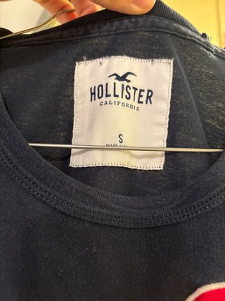 Camiseta Hollister Talla S Azul