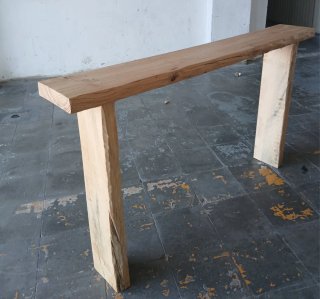 Recibidor artesanal madera maciza