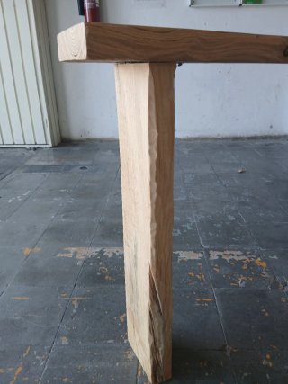 Recibidor artesanal madera maciza