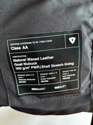 Chaqueta de moto Rev'it de cuero
