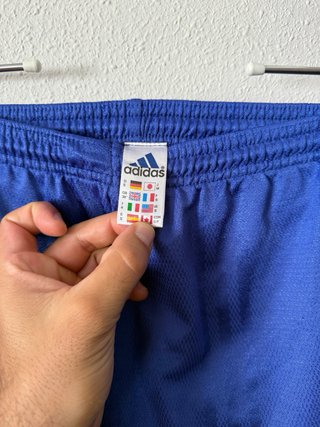 Pantalón corto Adidas azul vintage 90s