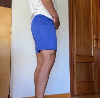 Pantalón corto Adidas azul vintage 90s