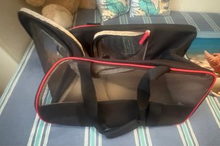 Trasportino Pet Around cane/gatto nero/marrone