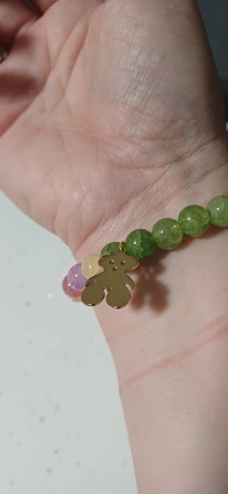 Pulsera Bolas Osito Acero 316L