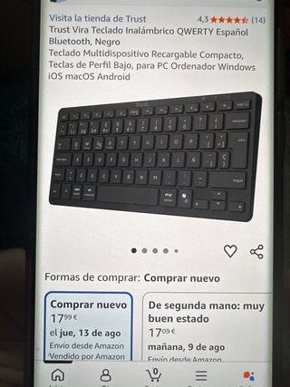 Teclado Inalámbrico Trust Vira QWERTY