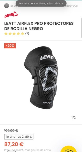 Rodilleras Leatt Airflex Pro